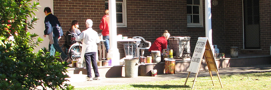 A Raku kiln firing